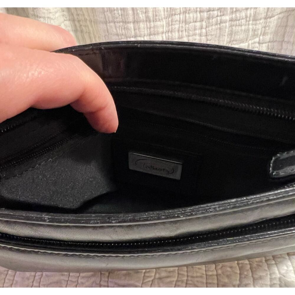 Talbot Black Leather shoulder bag - Picture 6 of 7